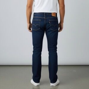 LEVI’S Vintage 517 DarkWash Straight Leg Rare Blank Orange Tab Jean 34 x 30